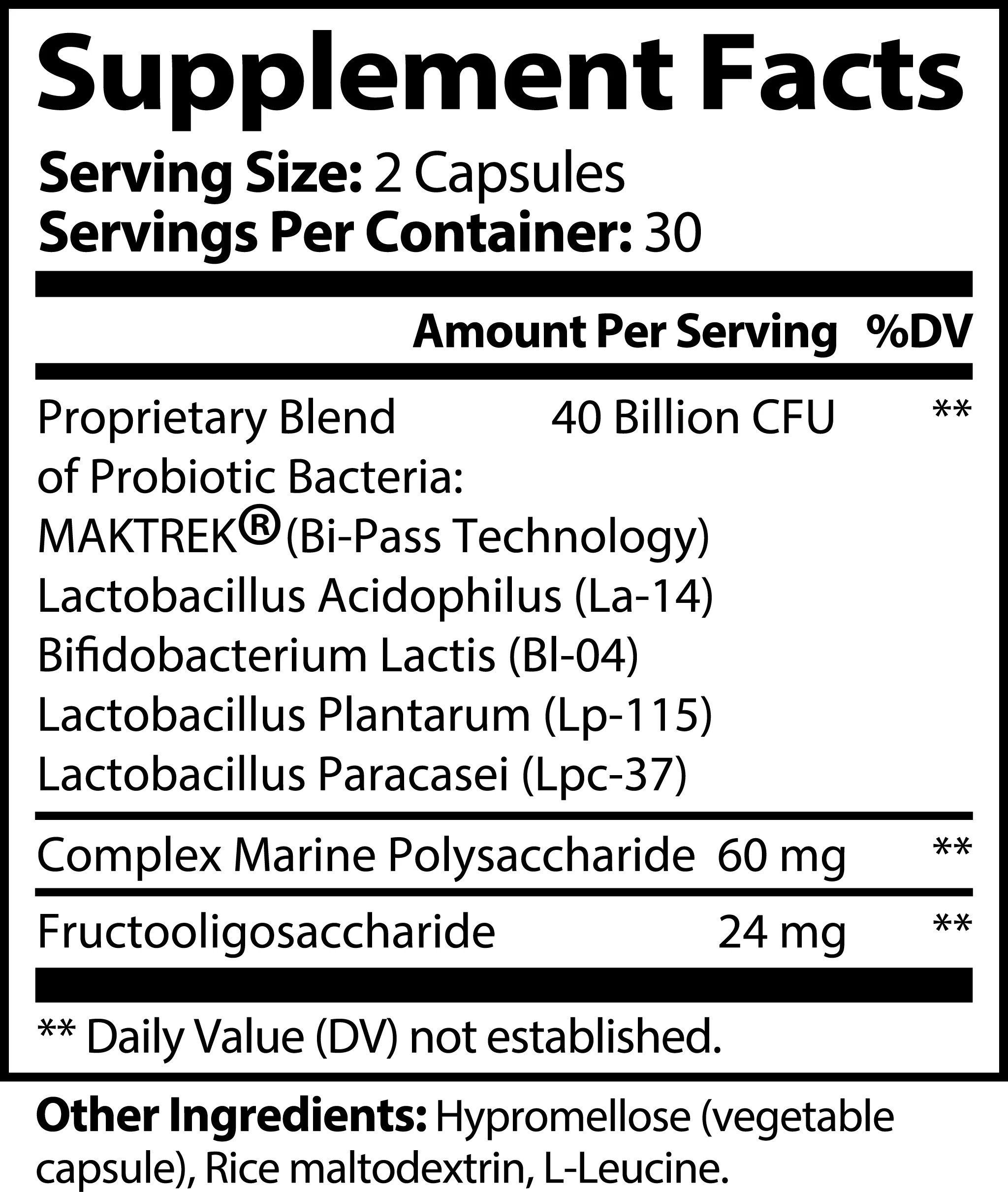 Probiotic 40 Billion w/ Prebiotics by Project M - Image 2