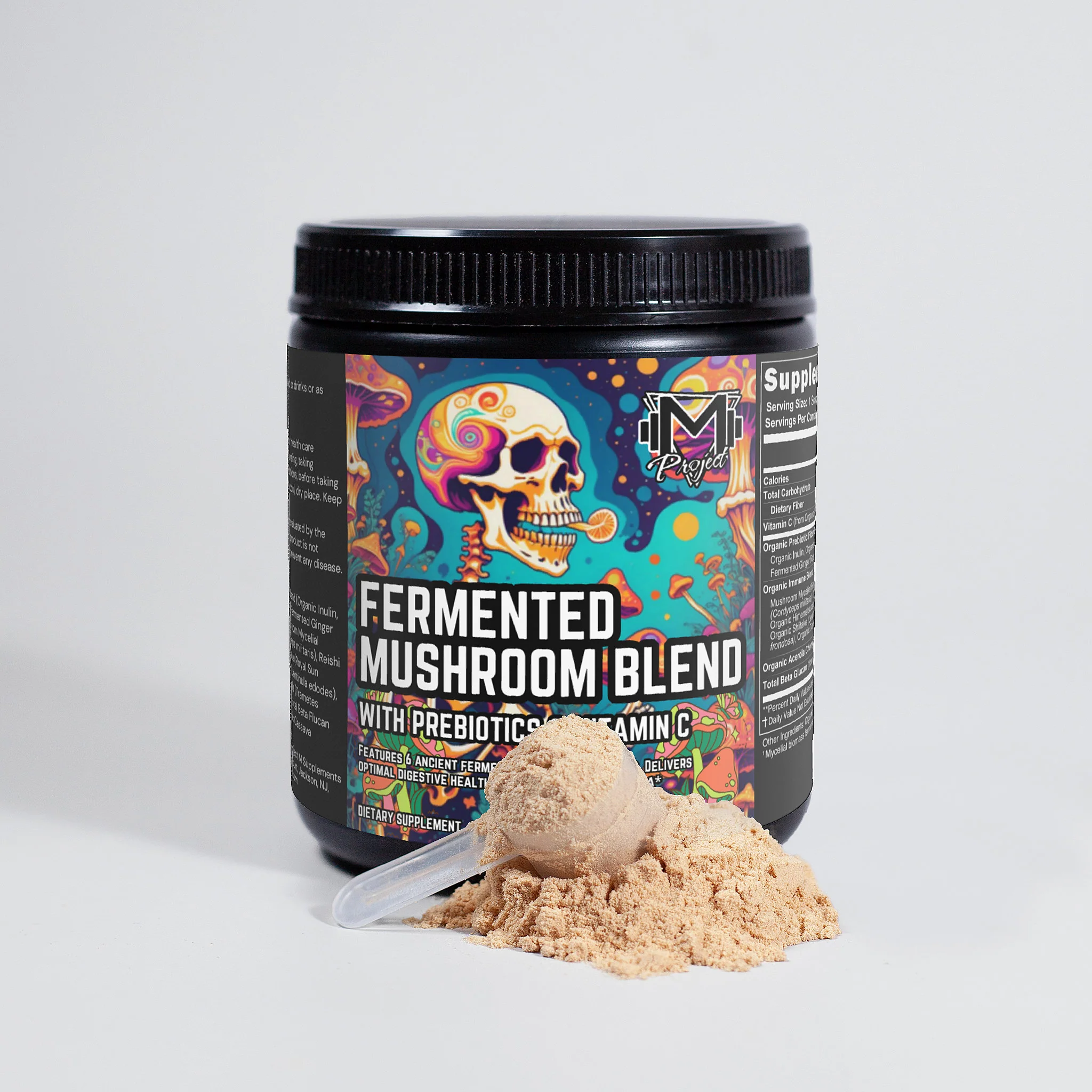 Fermented Mushroom Blend w/ Prebiotics & Vitamin C by Project M - Image 4